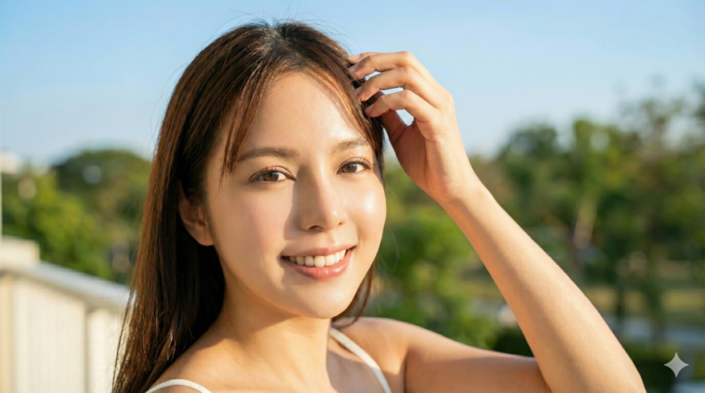 もう、前髪で隠さない。バランスの取れた目元へ